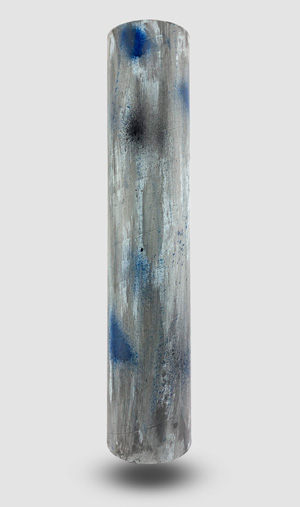 Designerröhre von Zylin - Vintage Blue von hinten