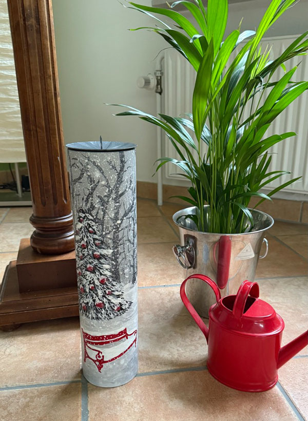 Zylin Deko-Röhre Rote Bank